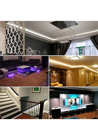 Triline 220V Fişli Silikonlu Beyaz Şerit Led 3 Çipli Smd 5050