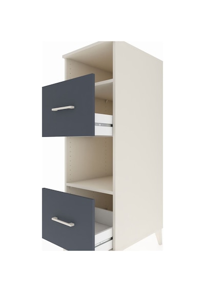 Kronos Dolap 2 Raflı 2 Çekmeceli 44x59x134 Aytaşı-antrasit Aytaşı