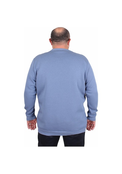 Moc Grande Mocgrande Erkek Büyük Beden Sıfır Yaka 3ip Sweat Core 1975 24209 Mavı Mavi