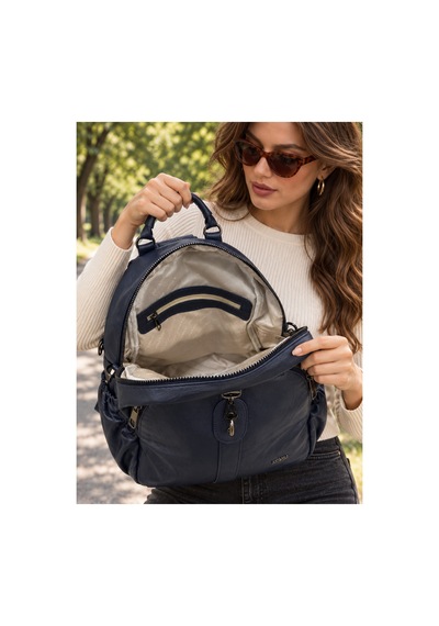 Just Polo Kadın Günlük Şık Ve Fonksiyonel Model Çok Bölmeli Sırt Çantası 377039gny Lacivert