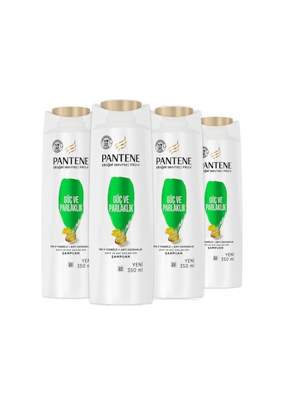 Pantene Şampuan Pro-v Doğal Sentez Güç Ve Parlaklık 350 Ml X 4