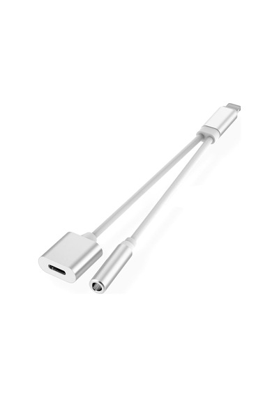 Lightning To 3.5mm Jack & Lightning Dönüştürücü Çift Çıkış Adaptörü Yüksek Ses Kalitesi Ve Hızlı Şarj Kulaklık Desteği Şık Ve Dayanıklı Tasarım