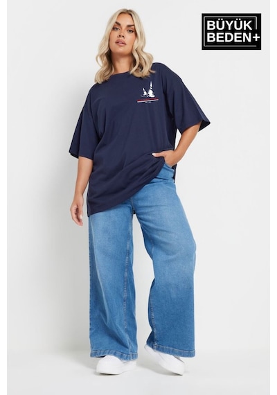 Superlife Kadın Büyük Beden Yelken Baskılı 3xl-6xl Bisiklet Yaka Tshırt Spr26btsk510-11 Ekru Superlife Kadın Büyük Beden Yelken Baskılı 3xl-6xl Bisiklet Yaka Tshırt Spr26btsk510-11 Ekru