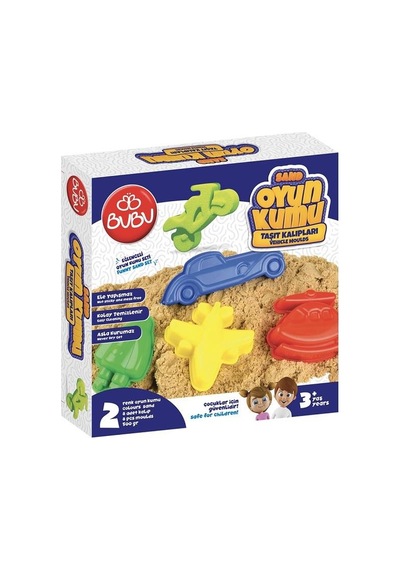 Bu-Bu Oyun Kumu Ve Araç Kalıplı Seti 500 Gr.