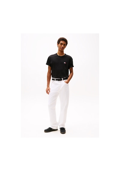 Tommy Hilfiger Tjm Reg Badge Tee Ext Erkek Siyah T-shirt - Dm0dm20322
