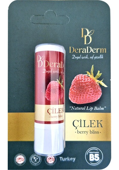 Deraderm Natural Lip Balm Çilek 5 Gr