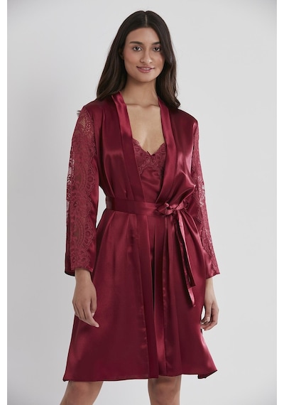 Pierre Cardin Saten Dantelli Gecelik Ve Sabahlık Takımı - 4025 001