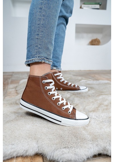 N Moda Unisex Keten Ayakkabı Spor Ayakkabı Günlük Sneakers Kahverengi