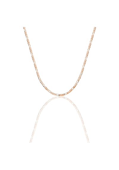 Gümüş Figaro Zincir Kolye Barcode Rose Gold