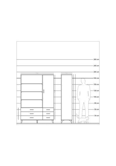Hyperion Dolap 8 Raflı 6 Çekmeceli Tek Kapaklı 132x44x195 Antrasit-antrasit/aytaşı Antrasıt/aytası Hyperion Dolap 8 Raflı 6 Çekmeceli Tek Kapaklı 132x44x195 Antrasit-antrasit/aytaşı Antrasıt/aytası