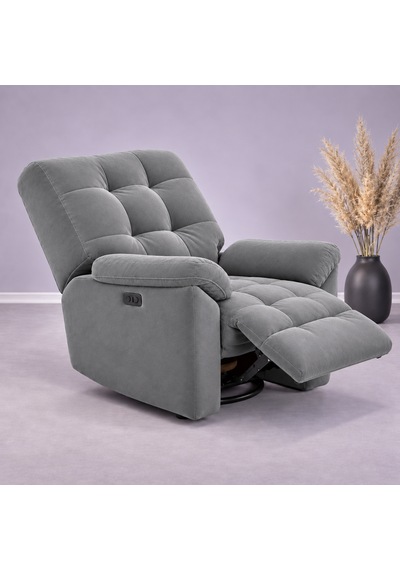 Smarto Relax Porto Masajlı Elektrikli Döner Sallanan Tv Koltuğu Kontrol Panelli Ergonomik Polyester Baba Koltuğu Gri Smarto Relax Porto Masajlı Elektrikli Döner Sallanan Tv Koltuğu Kontrol Panelli Ergonomik Polyester Baba Koltuğu Gri