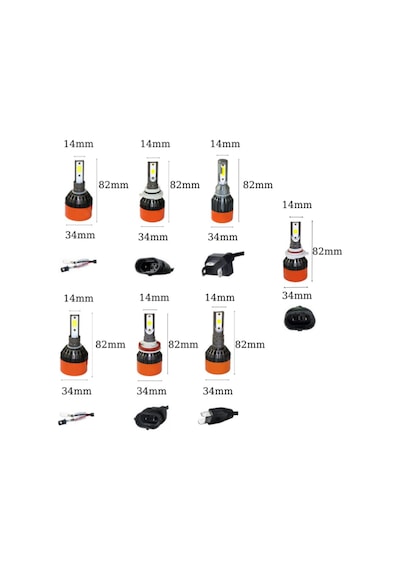 H27 Led Xenon Zenon Far 48 Watt 12 Volt 8000l 6000k Laam96cartex