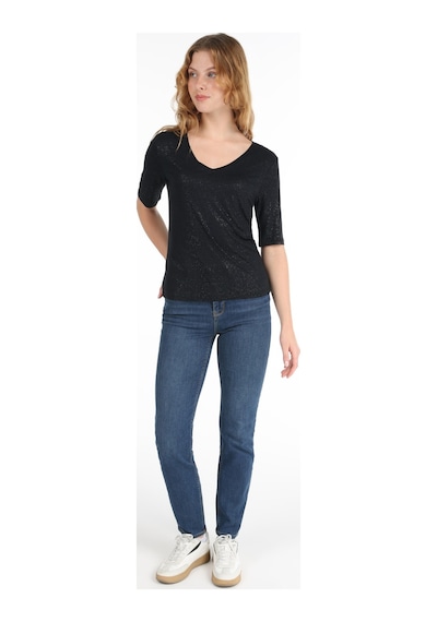 Colins Siyah Kadın Tshirt K.kol Cl1065178 Q1.v2 Blk 001