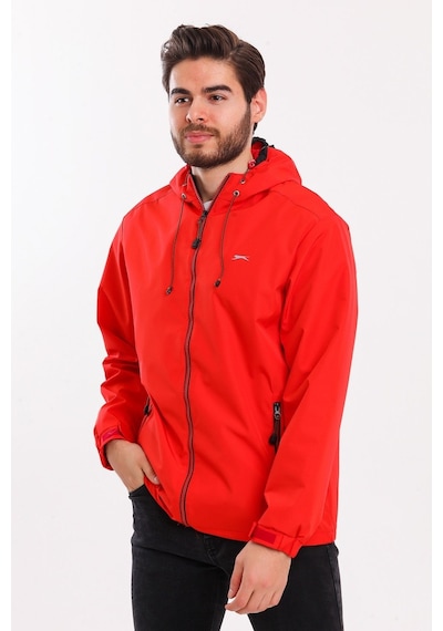 Slazenger OFANS Erkek Yağmurluk Kırmızı