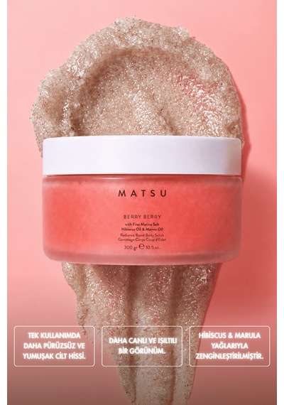 Berry Berry Işıltı Veren Ahududu & Meyvemsi Vücut Peelingi 300 Gr