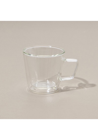 Tohanaa Çift Cidarlı Cam Kupa - Şeffaf - 150 Ml Renkli