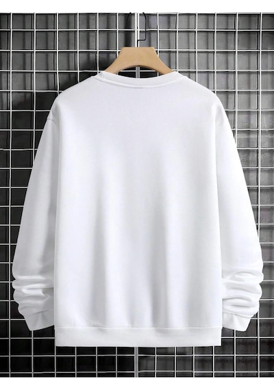 Startmore Adrift Manfinity Homme Hand Print Drop Shoulder Sweatshirt Beyaz Beyaz