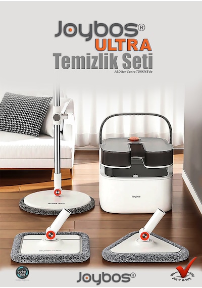 Joybos Temiz ve Kirli Suyu Ayıran 3 Başlıklı Temizlik Seti