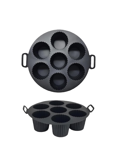 Güncelçarşı Airfryer Silikon Kek Pişirme Kalıbı 7 Bölmeli, Silikon Cupcake Kek Pişirme Kabı Air Frye Sku: Smg8690010525727 Açık Gri Güncelçarşı Airfryer Silikon Kek Pişirme Kalıbı 7 Bölmeli, Silikon Cupcake Kek Pişirme Kabı Air Frye Sku: Smg8690010525727 Açık Gri