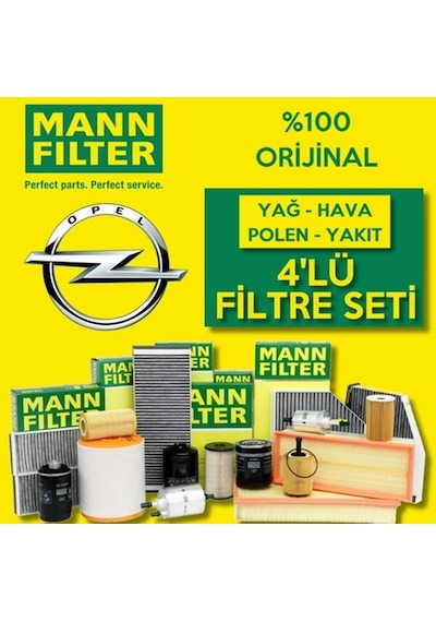 Opel Astra H 1.3 Cdtı Mann-Filter Filtre Bakım Seti 2005-2013 (495301673)