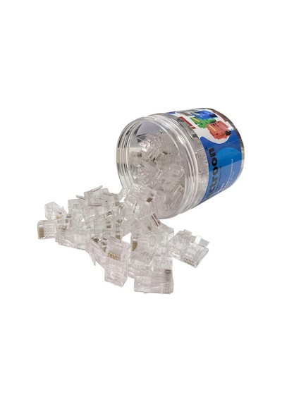 Electroon Şeffaf Cat6 Ezrj45 Açık Uçlu Soket 8p/8c - 100adet