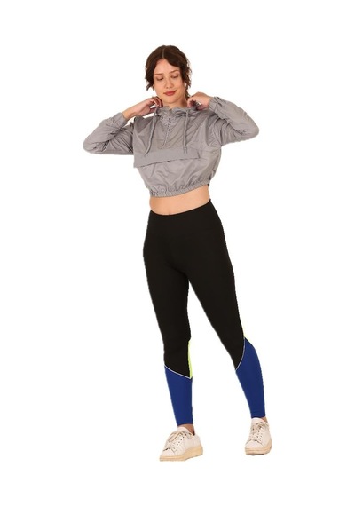 Scorp Alice Crop Kapüşonlu Kadın Sweatshirt Gri