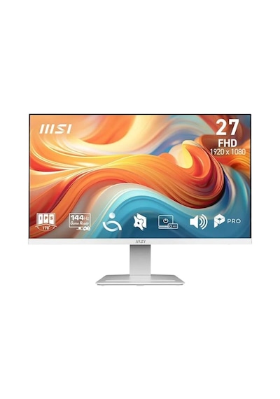 Msı Pro Mp273w E14a 27 1920x1080 Fhd 144hz 1ms Vga Hdmı Dp Amd Freesync Ips Monitor