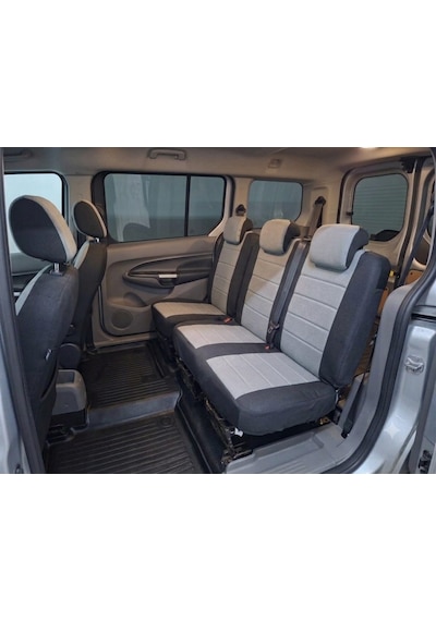 Favori Gri Serisi Renault Kangoo İle Uyumlu Tam Set Oto Koltuk Kılıfı Arka Koltuk 2+1