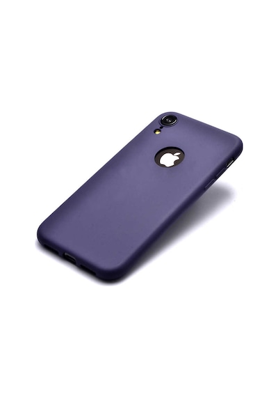 Apple Uyumlu iPhone Ekılıf Xr 6.1 Kılıf Mat Soft Premier Silikon Kapak Lacivert