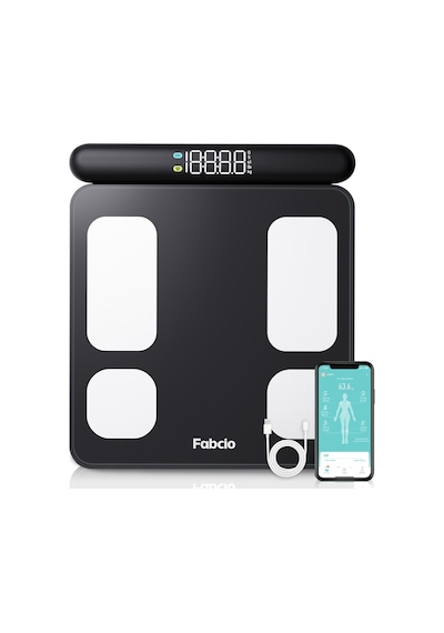Fabcio Fitsmart Pro Bloetooth 8 Elektrotlu Çok Fonksiyonlu Yağ Ölçer Akıllı Baskül