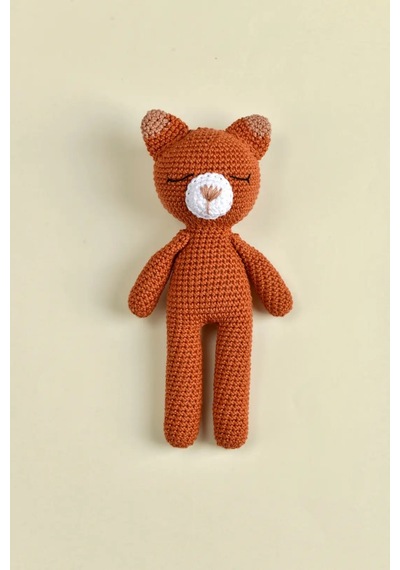 E&f Store Amigurumi Oyuncak - Kiremit Tilki Turuncu