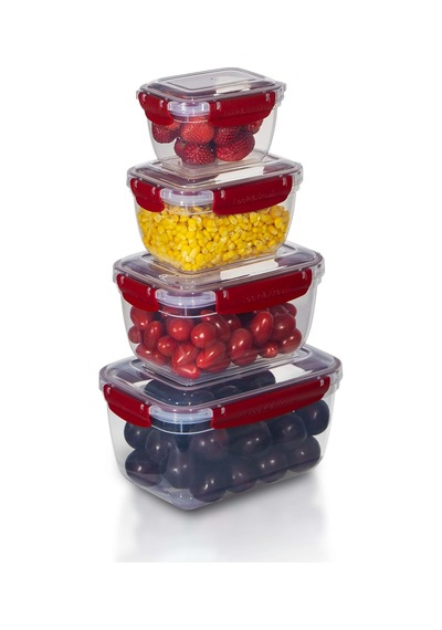 4'lü Master Dikdörtgen Saklama Kapları 400 ML - 800 ML - 1400 ML - 2300 ML 001