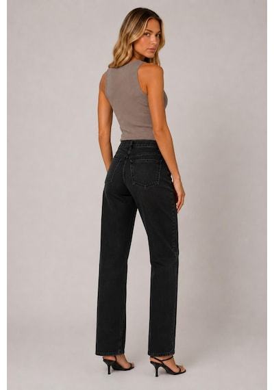 Alexandergardi Straight Fit Denim Pantolon Siyah