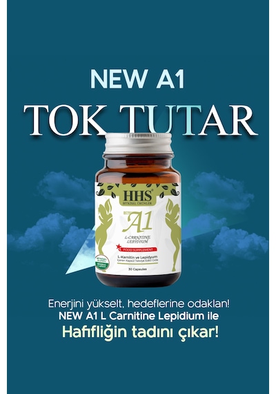New A1 L Carnitine Lepidium Bitkisel Kapsül 3 Adet Aromasız