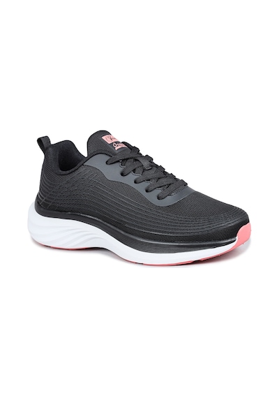 Jump 29828 Siyah - Somon Pembe Kadın Sneaker Günlük Spor Ayakkabı Siyah - Pembe