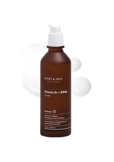 Mary&may Kuru Ciltler Için Yoğun Nemlendirme Sağlayan Besleyici Ve Onarıcı Tonik Vitamine B5 + Bifida Toner 120ml