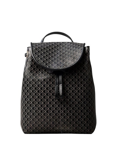 Calvin Klein Kadın Emblem Aop Mini Sırt Çantası-14748 Siyah
