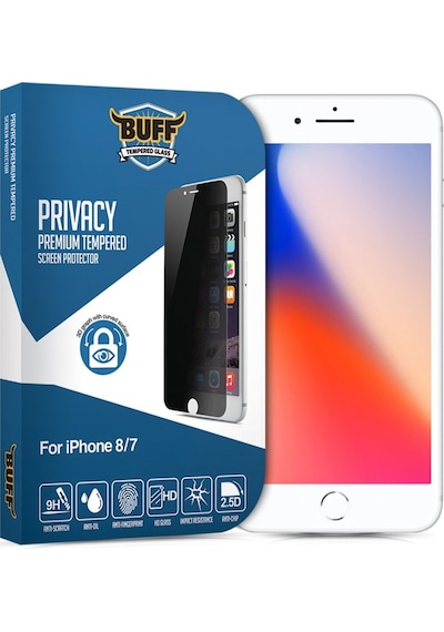 Buff Apple Uyumlu   iPhone 8/7 Privacy Ekran Koruyucu