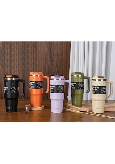 Shotay Travel Çelik Termos Mug 900ml Yeşil