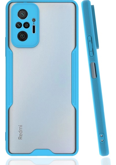 Newface - 211 - Xiaomi Redmi Note 10 Pro Kılıf Platin Silikon - Matxzngz - - Mavi