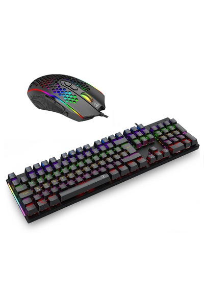 T-dagger Naxos T-tgk310-bl Türkçe Mekanik Oyuncu Klavyesi Ve T-dagger Imperial T-tgm310 Kablolu Gaming Mouse Optik