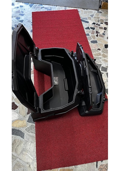 Segway Uyumlu Anahtarlı Atv Cv 80 Ön & Cv 180 Arka Çanta Set Siyah