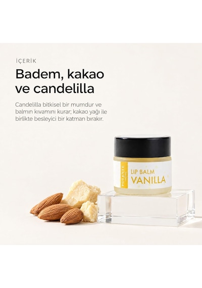 Tr Vanilyalı Lip Balm - Nemlendirici Dudak Kremi 10 Ml