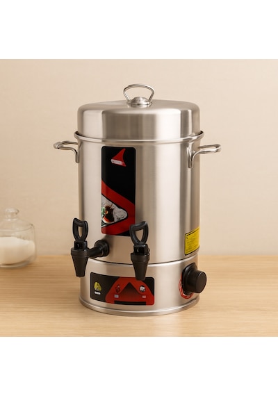 Elektrikli Semaver Çay Makinesi 6 Litre Çift Musluk 1000w 60 Bardak