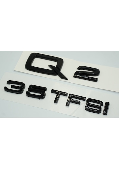 Audi Q2 35 TFSi Parlak Siyah ABS 3M 3D Bagaj Yazı Logo Ür