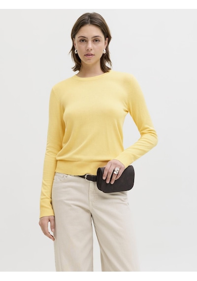 Jack & Jones Kadin Bisiklet Yaka Uzun Kollu Kazak - Cara - 12255368 Sunlight