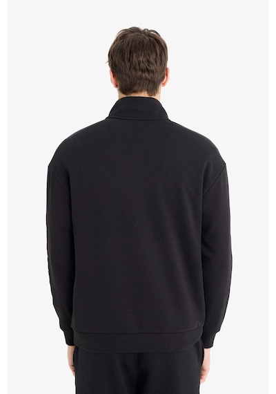 Defacto Boxy Fit Dik Yaka Fermuarlı Baskılı Sweatshirt E9414ax25aubk81 Siyah Defacto Boxy Fit Dik Yaka Fermuarlı Baskılı Sweatshirt E9414ax25aubk81 Siyah