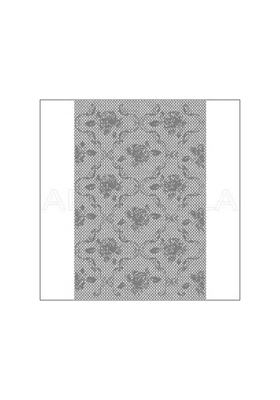 Artebella Büyük Dantel Kolay Transfer 1758k Koyu Zemin 23x34cm
