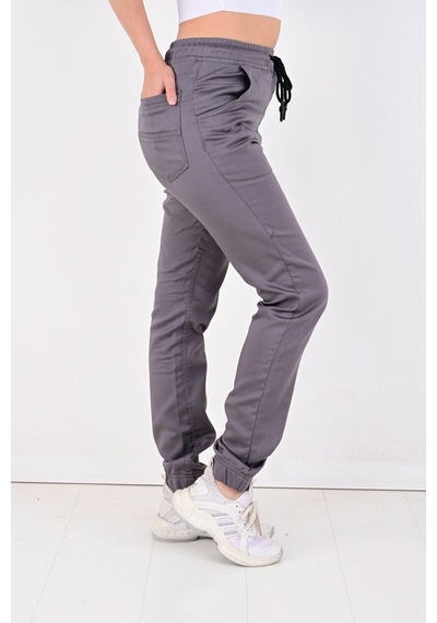 Black Steel Jogger,Bel Ve Paça Lastikli Bayan Pantolon-Byn-1000 (543993463)
