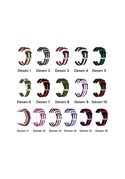 22Mm Gear S3 Watch 4 -Gt2 Gt2E 46Mm Kayış Kordon Nylon Watch 3 4